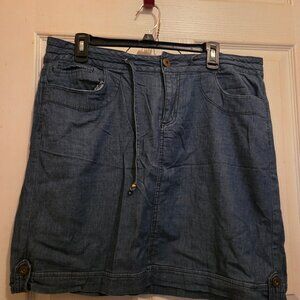 Cato Chambray Skirt With Tie Waist size 16